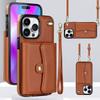 xinyunew iPhone 15 Pro Max Case with Strap, Brown view 1