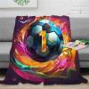 Football Super Soft Fluffy Flannel Fleece Blanket, Custom 3D Print, 50 x 60 in view 2