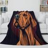 Labrador Dog 3D Flannel Fleece Blanket, Soft Throw for Couch, Sofa, Bed, or Office view 4
