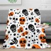 VFKLZCNYR Skull Kids Blanket for Boys, Tie-Dyed Soft Flannel Fleece 3D Couch Throw, 50 x 60 in (127 x 152 cm) view 2
