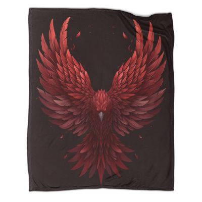 VFKLZCNYR Adler Ultra-Soft 3D-Printed Flannel Sherpa Throw Blanket, 150 x 200 cm