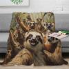 VFKLZCNYR Sloth Blanket, Ultra-Soft 3D-Print Flannel, Microfiber Plush Sherpa Throw, 200 x 230 cm view 2