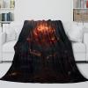 Burning Roses Cozy Plush Blanket, Ultra-Soft Microfleece, 3D-Printed Flannel Sofa Throw, 80 x 90 in (200 x 230 cm) view 4