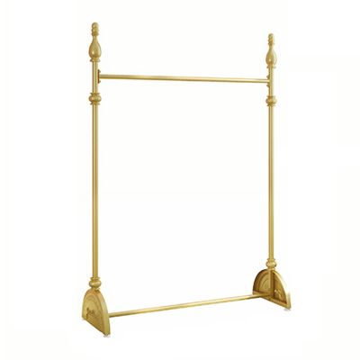 Metal Garment Rack, Wrought-Iron Floor Rack, European Style, Gold/Black/White, 150 x 40 x 165 cm (120 x 40 x 165 cm)