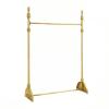 Metal Garment Rack, Wrought-Iron Floor Rack, European Style, Gold/Black/White, 150 x 40 x 165 cm (120 x 40 x 165 cm) view 1