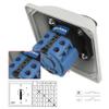 Heschen Universal Latching Cam Selector Switch, SZW26-20/0-4.2D-BX, 660V 20A, 5 Positions, 8 Terminals, with Larger Outdoor Box, CE view 3