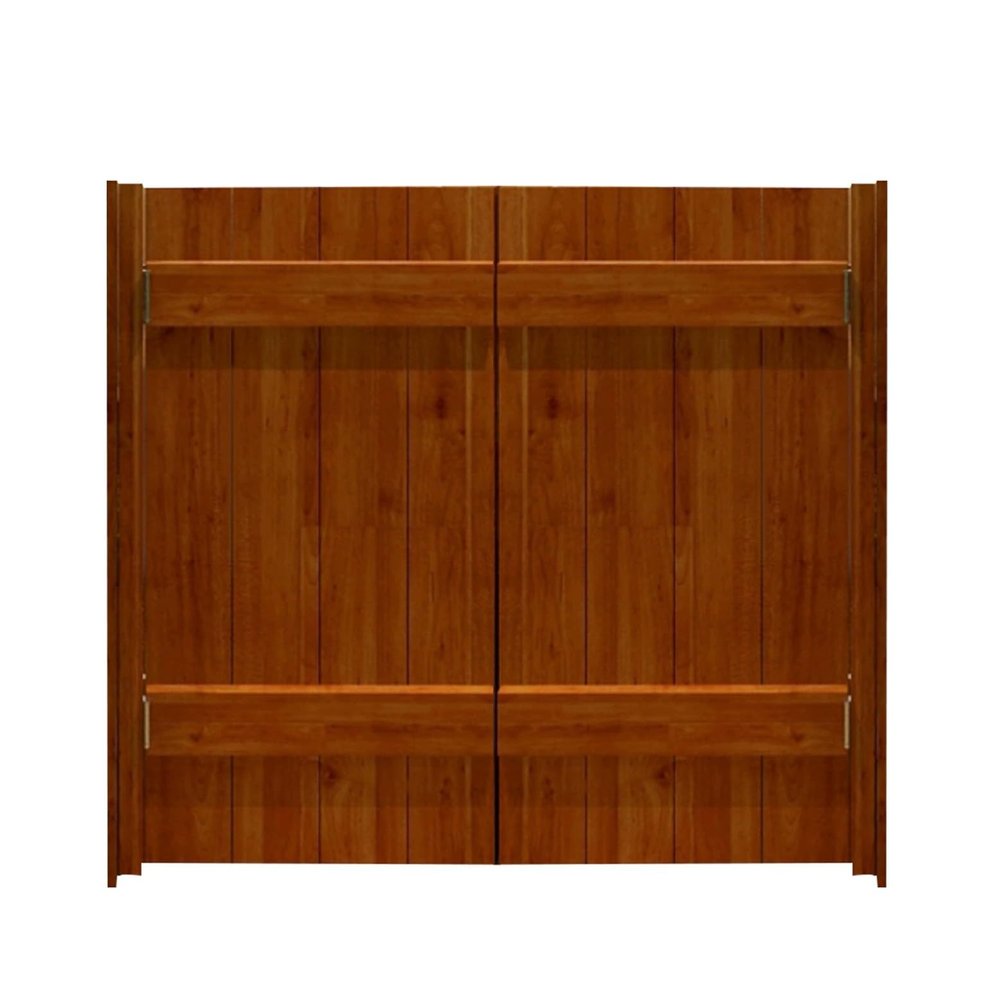 Zhixubah Wooden Swing Door, Retro Saloon Door for Cafe, Bar, Pub or Kitchen, Blue, W143 x 90 cm
