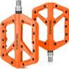 CXWXC Nylon Fiber Flat Bike Pedals, Orange view 1