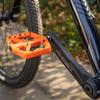 CXWXC Nylon Fiber Flat Bike Pedals, Orange view 2