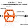 CXWXC Nylon Fiber Flat Bike Pedals, Orange view 4