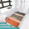 Pevfeciy Non-Slip Shower Mat 31.5 x 47.2 in, Morandi PVC Mat with Hooks view 2