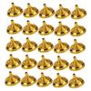 Round Gold Table Flagpole Holders for Christmas Events, 30-Piece Plastic Set view 1