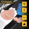 sourcing map Round Copper Plate, 1 mm Thick, 100 mm Diameter, Pure Copper Sheet, T2 Copper Plate, Round Disc, Brass Round Gaskets for Metal Stamping and Crafts, 3 Pcs view 3
