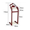 Valet Stand with Shelf, Trouser Bar, Tie Rack and Shoe Rack view 4