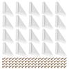 DTGN 20-Pack 66 x 66 mm White Metal Corner Brackets view 1