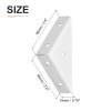 DTGN 20-Pack 66 x 66 mm White Metal Corner Brackets view 2