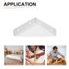 DTGN 20-Pack 66 x 66 mm White Metal Corner Brackets view 4