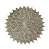 Anevous 2-Piece Set of Round PVC Placemats, 15-Inch, Washable, Non-Slip, Heat-Resistant, Gold view 1
