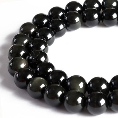 Rainbow Obsidian Beads, Natural Gemstone, Round Loose Beads for Crafts and Jewelry Making, 8 mm, 100 Pieces