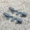 ULEIVA Replacement Gliders, 2-Piece Roller Holders, Gray, Compatible with IKEA KVARTAL view 2