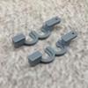 ULEIVA Replacement Gliders, 2-Piece Roller Holders, Gray, Compatible with IKEA KVARTAL view 3