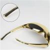Protective One-Piece Mirrored Welding Goggles for Men, Scratch-Resistant (Silver) view 2