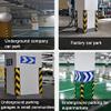 LPAGOLMIX Yellow Reflective Garage Wall and Corner Protectors, 1 cm Thick, 2 x 120 cm view 2