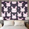 3D Rabbit Print Wall Tapestry, 100 x 150 cm view 4