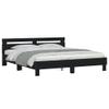 BOWEKAM Home & Garden LED Bed Frame, No Mattress, Black, 180 x 200 cm, Super King view 3