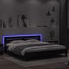 BOWEKAM Home & Garden LED Bed Frame, No Mattress, Black, 180 x 200 cm, Super King view 4