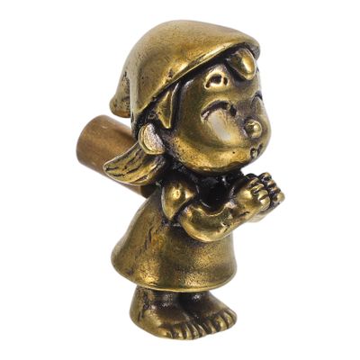 UKCOCO Brass Door Knob with Praying Girl for Children's Room Furniture
