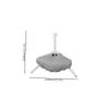 BCOATH Metal and PVC Garden Umbrella Stand view 2