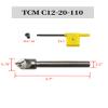 45° Chamfering Tool Bit with 1/2-Inch Shank, 4-Flute HRC55 TiSiN-Coated Carbide End Mill and Inserts view 3