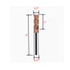 45° Chamfering Tool Bit with 1/2-Inch Shank, 4-Flute HRC55 TiSiN-Coated Carbide End Mill and Inserts view 4