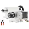 QQXUAN ER32 Chuck 4th-Axis + Tailstock CNC Rotary Dividing Head, 6:1 A-Axis Kit view 1