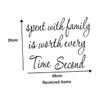 OSALADI Family Wall Sticker Set, Easy to Apply, Removable, for Living Room and Bedroom Decoration view 2