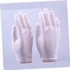 White Cotton Work Gloves for Industrial and Indoor Work, 4 Pairs view 4