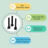Stainless Steel Balustrade Fence Post for Outdoor Use, 90 cm view 3