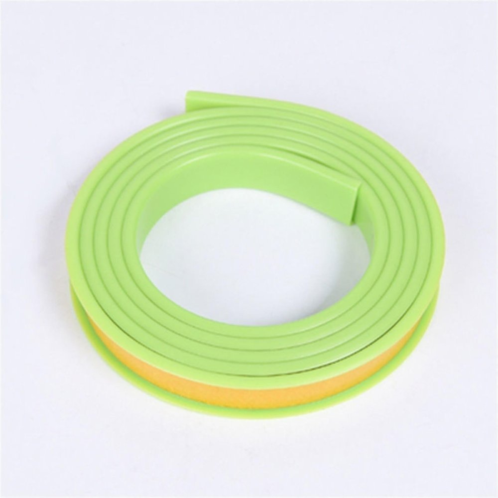 U-Shaped Furniture Edge Band, 940 mm, 16.4 ft, Self-Adhesive TPE Edge Protector, Green, 15 mm