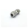 BKGWCSOR 304 Stainless Steel Equal Double-Ferrule Tube Fitting Union Connector for Water, Oil, and Air, 1/8", 1/4", 3/8", 1/2" (12.7 mm) view 1