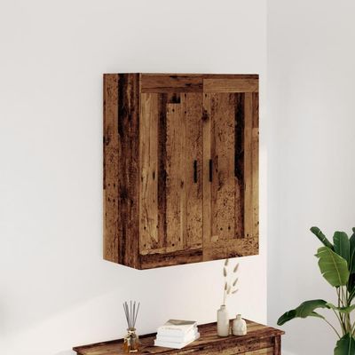 Xichuzi Wall Cabinet, Reclaimed Wood Look, 69.5 x 34 x 90 cm