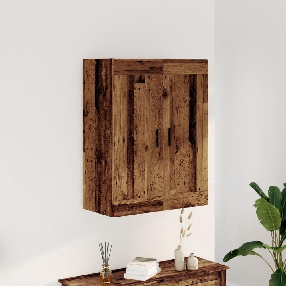 Xichuzi Wall Cabinet, Reclaimed Wood Look, 69.5 x 34 x 90 cm