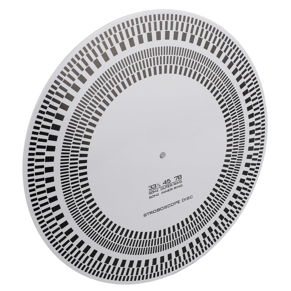 Turntable Speed Calibration Tool and Strobe Disc, 297 mm, 3 mm Thick