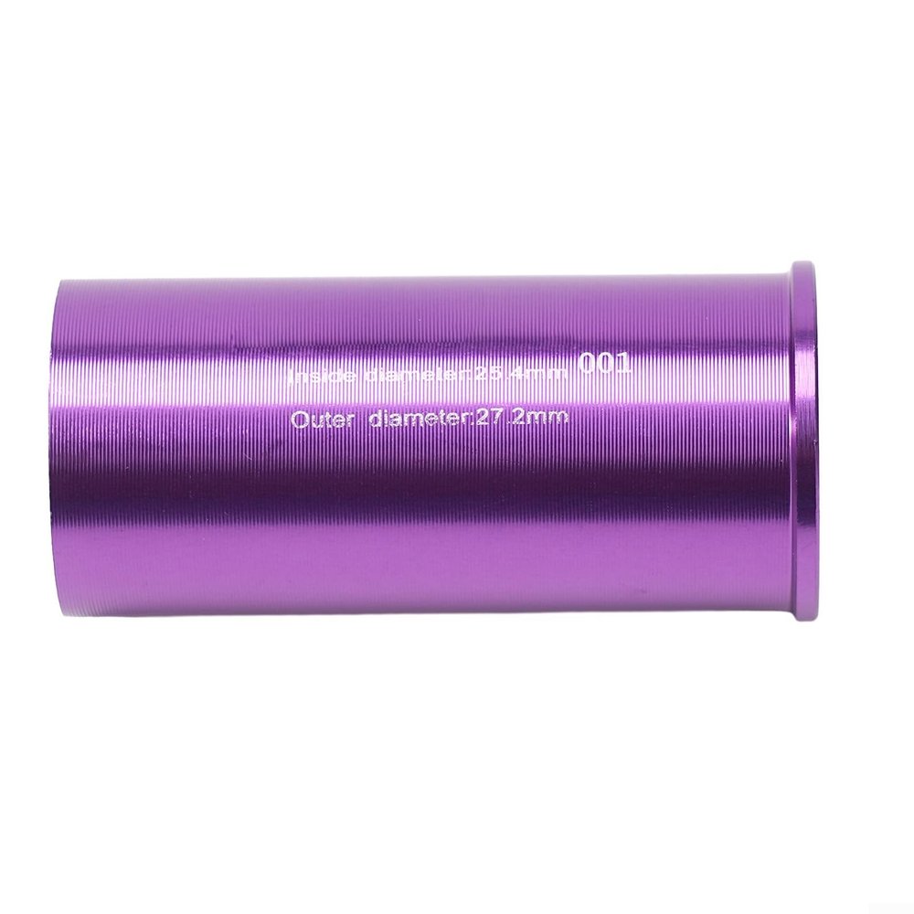 Bicycle Seatpost Adapter Sleeve for Various Sizes, CNC-Machined Aluminum Alloy (27.2/25.4 mm)