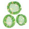 Colorful Cotton Bowl Covers, 3-Piece Set, Reusable with Elastic view 1
