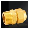 EKFBQBGW H58 Brass BSPP Male × Flare-Fit Metric Tube Pipe Fitting, 1/2", 3/4", 1" × 12/14/16/25 mm, 25 mm Straight Male 3/4" view 2