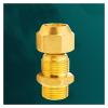 EKFBQBGW H58 Brass BSPP Male × Flare-Fit Metric Tube Pipe Fitting, 1/2", 3/4", 1" × 12/14/16/25 mm, 25 mm Straight Male 3/4" view 4