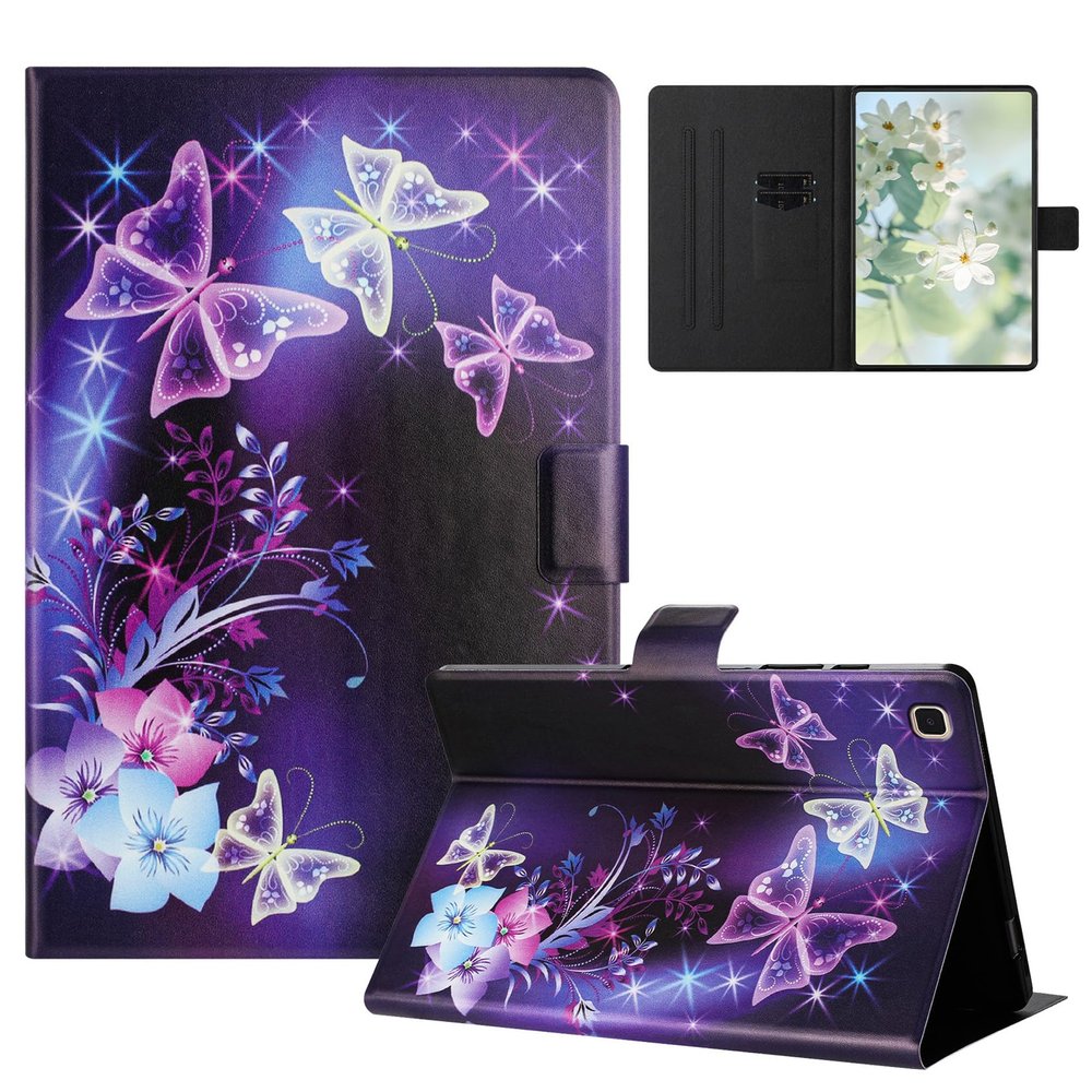 XFDSFDL Protective Case for Samsung Galaxy Tab A7 Lite SM-T220/T225, 8.7-Inch, Purple Butterfly