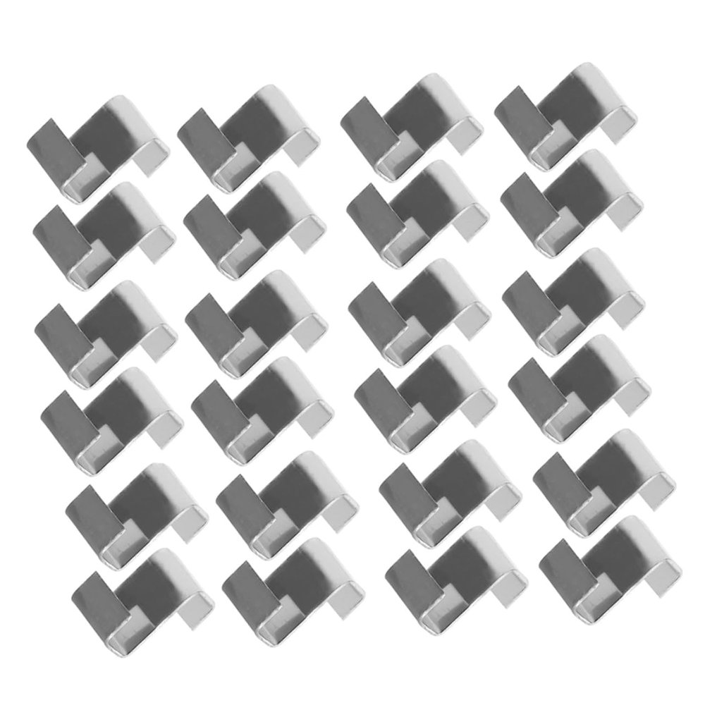 100-Piece Z-Shaped Stainless Steel Greenhouse Glass Clips