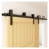 Bypass Barn Door Hardware Kit, 366 cm (12 ft) Rail view 1